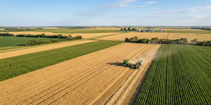 Broad-acre farming with GPS-guided machinery